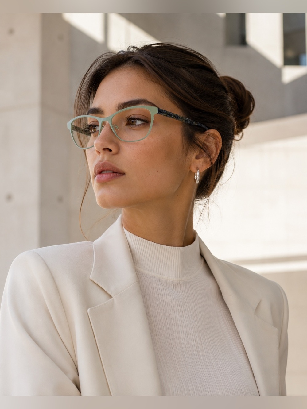 Tom Davies Unisex Designer Khaki Eyeglass Frames
